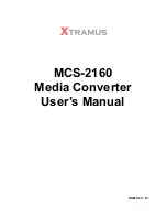 Preview for 1 page of Xtramus MCS-2160 User Manual