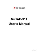 Preview for 1 page of Xtramus NuTAP-311 User Manual