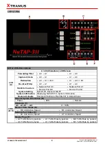 Preview for 9 page of Xtramus NuTAP-311 User Manual