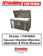 XtraVac CM1500A Operations & Parts Manual предпросмотр