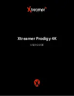 Xtreamer Prodigy 4K User Manual preview