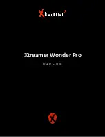 Xtreamer wonder pro User Manual preview