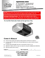 Preview for 1 page of Xtreme Garage 425-1636 Owner'S Manual