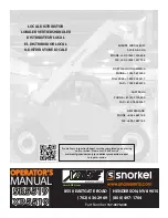 Preview for 78 page of Xtreme Manufacturing Snorkel SR5519 Operator'S Manual