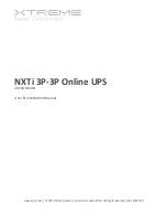 Xtreme Power Conversion NXTi 3P-3P User & Installation Manual preview