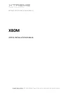 Xtreme Power Conversion XBDM User & Installation Manual preview