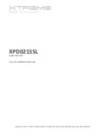 Preview for 1 page of Xtreme Power Conversion XPD0215SL User And Installation Manual