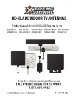 Xtreme Signal HDBLADE100 Product Manual preview