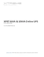 Xtreme 10kVA User & Installation Manual предпросмотр