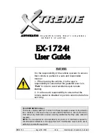 Предварительный просмотр 1 страницы Xtreme EX-1724i User Manual