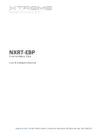 Xtreme NXRT-EBP User & Installation Manual preview