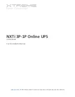 Preview for 1 page of Xtreme NXTI 3P-1P User Manual