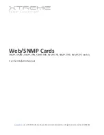 Xtreme SNMP-1PIN User & Installation Manual preview