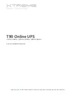 Preview for 1 page of Xtreme T90 Online 700VA User & Installation Manual