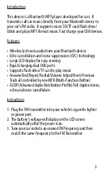 Preview for 3 page of Xtreme XHF9-1010 Quick User Manual