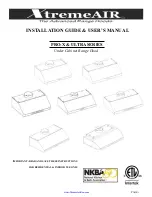 Preview for 1 page of XtremeAIR Ultra Series Installation Manual & User Manual