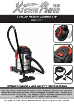 Предварительный просмотр 1 страницы XtremepowerUS 71011 Owner'S Manual And Safety Instructions