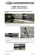 xtremeracing THREE DEE VELOCITY Mounting And Operation Manual preview