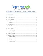 Preview for 1 page of Xtremetek Audio true stealth ub0001 Install Manual