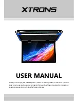 Xtrons CM101HD User Manual preview