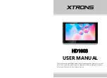 Xtrons HD1003 User Manual preview