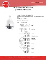 XTS XTS-SD20XDN2MP-WIP Series Quick Installation Manual предпросмотр