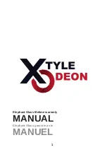 Xtyle Odeon Elephant Glass Manual preview