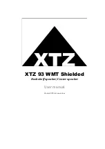 Preview for 1 page of XTZ 93 WMT User Manual