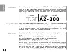 Предварительный просмотр 4 страницы XTZ EDGE A2-300 Manual