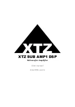 XTZ SUB AMP1 DSP User Manual предпросмотр