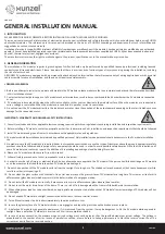 Preview for 4 page of XUNZEL SOLARPOWER-HD Series General Installation Manual