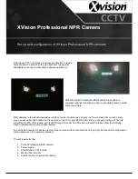 XVision Professional NPR Camera Set Up And Configuration preview