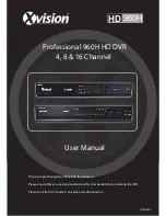 XVision Professional XR960D16 User Manual And Service Information preview