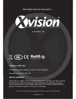 Preview for 44 page of XVision Professional XR960D16 User Manual And Service Information