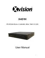 XVision X4D1H User Manual preview