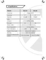 Preview for 7 page of XVision X5LCD User Manual