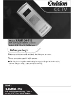 Preview for 1 page of XVision XAM104-116 Manual