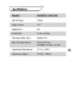 Preview for 11 page of XVision XAM202-208 Instruction Manual