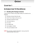 Preview for 4 page of XVision XIP3000NVR User Manual