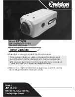 Preview for 1 page of XVision XPT600 Instruction Manual