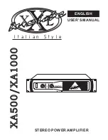 Preview for 1 page of XXL INSIDE XA1000 User Manual