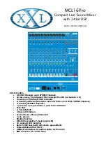 Preview for 1 page of XXL MCL16Pro Quick Reference Manual