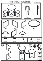 Предварительный просмотр 1 страницы Xxxlutz White storage shelf with 3 plastic bins Instruction Sheet