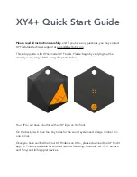 XY XY4PLUS Quick Start Manual предпросмотр