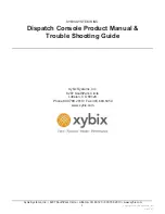 Preview for 3 page of XYBIX SYSTEMS Dispatch Console Product Manual &  Trouble Shooting Manual