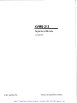 Предварительный просмотр 2 страницы Xycom XVME-212 Manual