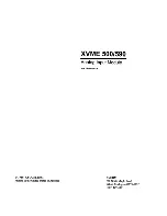 Xycom XVME 590 Manual preview