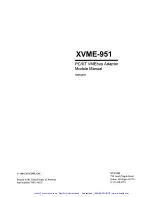 Предварительный просмотр 2 страницы Xycom XVME-951 Manual