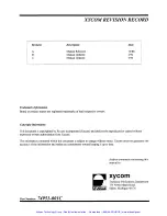 Preview for 4 page of Xycom XVME-951 Manual