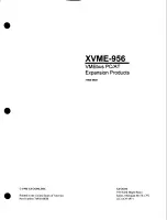 Предварительный просмотр 2 страницы Xycom XVME-956 Series Manual